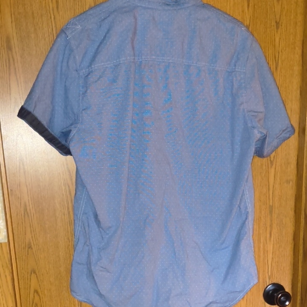 Marc Ecko Light Blue Button Down Shirt - image 7